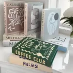 Open Luxury Fake Book Storage Box Abstract Decorative Books Design Coffee Table Books Bedroom Shelf Ornament Interior Home Decor