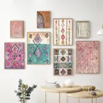 Moroccan Architecture Photography Posters and Prints Islamic Wall Art Canvas Painting Mosaic Wall Pictures for Living Room Decor