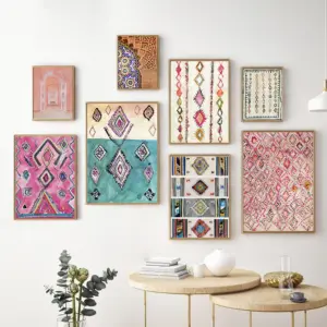 Moroccan Architecture Photography Posters and Prints Islamic Wall Art Canvas Painting Mosaic Wall Pictures for Living Room Decor