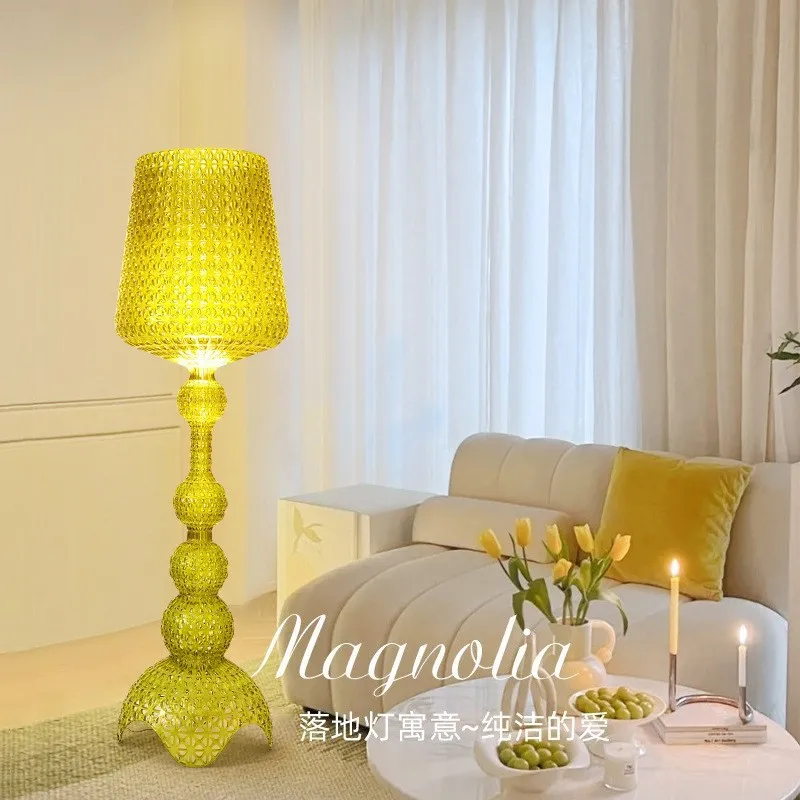 Italian Kartell living room floor lamp designer,artistic decoration,hollowed out internet famous ornament,ins style bedroom lamp - Image 2