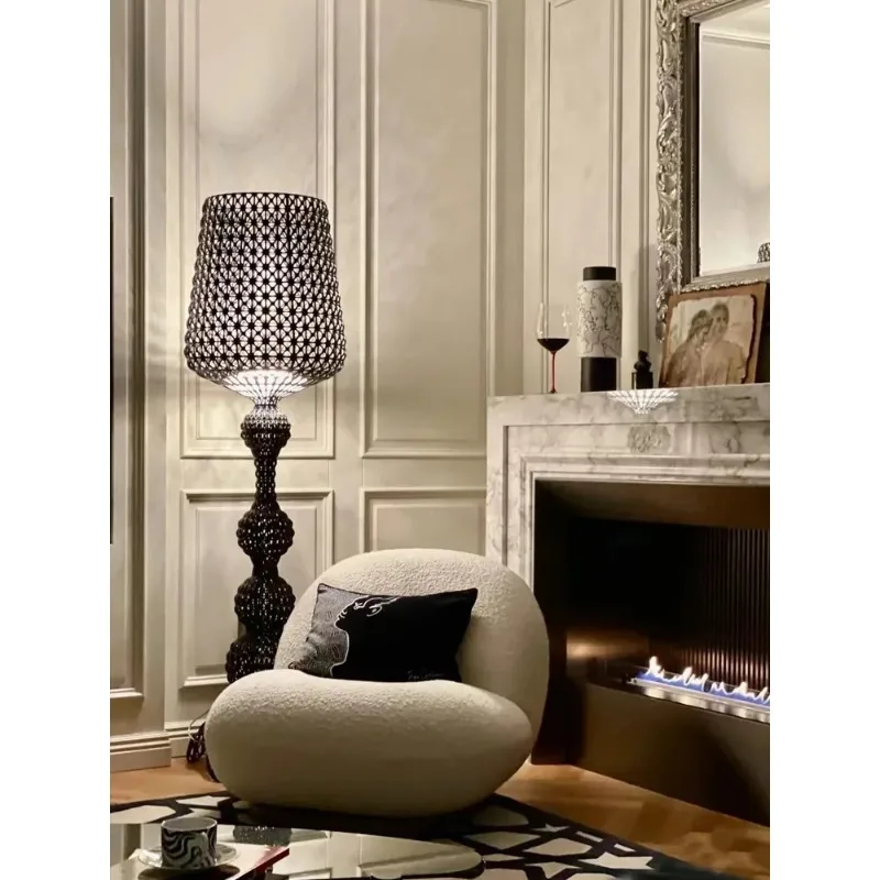 Italian Kartell living room floor lamp designer,artistic decoration,hollowed out internet famous ornament,ins style bedroom lamp - Image 5