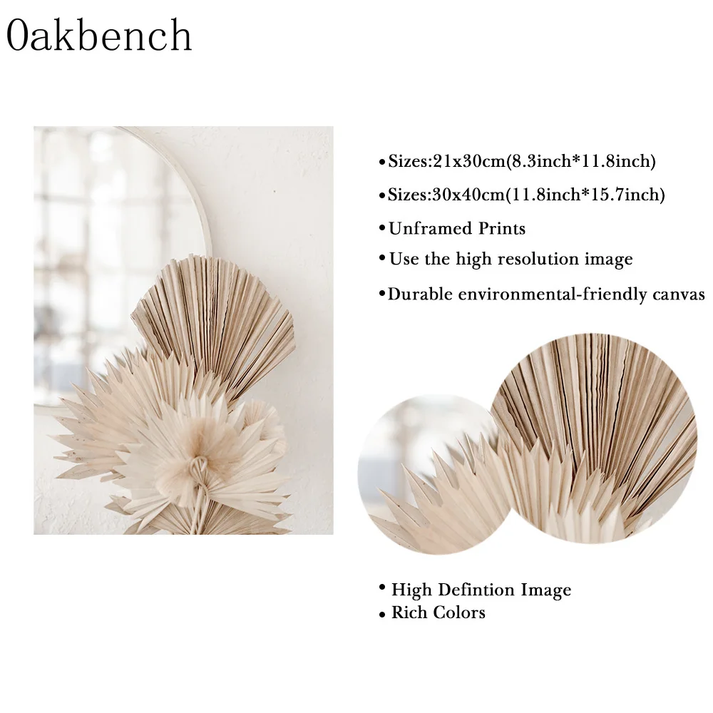 Beige Pampas Canvas Poster Reed Leaf Painting Poster Dried Grass Flower Art Prints Nordic Wall Posters Living Room Decoration - Image 5