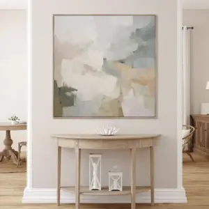 Contemporary Abstract Neutral Beige Poster Canvas Painting Nordic Minimalist Wall Art Pictures Modern Living Room Home Decor