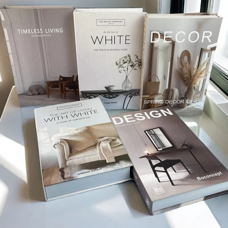 Paris New York Luxury Fake Book Storage Box Brazil Mexico Decorative Books Home Decor Coffee Table Shelf Interior Decoration - Image 2