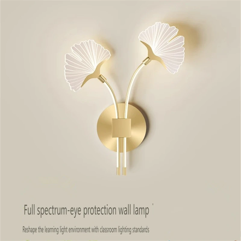Bedroom bedside wall lamp Nordic creative personality home room lamp Modern simple and luxurious TV background wall lamp