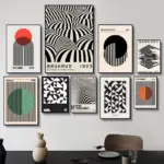 Black And White Style Modern Decorative Art Poster Poster Painting Wall Art for Living Room Home Gifts Decor Mural