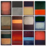 Mark Rothko Canvas Wall Art Print Abstract Poster Mural for Living Room Bedroom Wall Office Wall Decor Gift for Friends Unframed