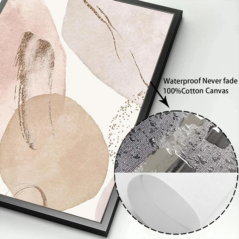 Bohemian Geometric Beige Abstract Poster Canvas Painting Wall Art Printing Picture Bedroom Living Room Home Decoration Picture - Image 6