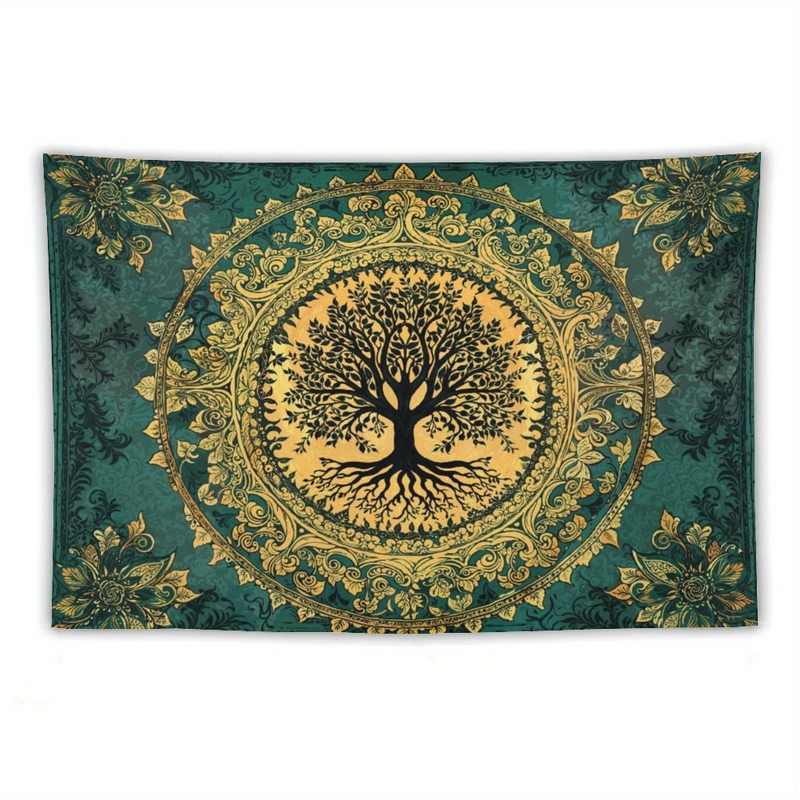 1pc Tree of Life Tapestry Stained Tapestry Wall Decor Tapestries for Bedroom Art Tapestries Wall Hanging for Bedroom Living Room - Image 3