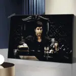Movie Scarface Portrait Luxury Art Canvas Painting Prints Poster Cool Character Wall Art Picture for Modern Living Room Decor