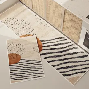 Kitchen Floor Mat Soft and Comfortable Loop Fleece Carpet Stain-resistant and Wear-resistant Floor Mats Home Decoration Rug