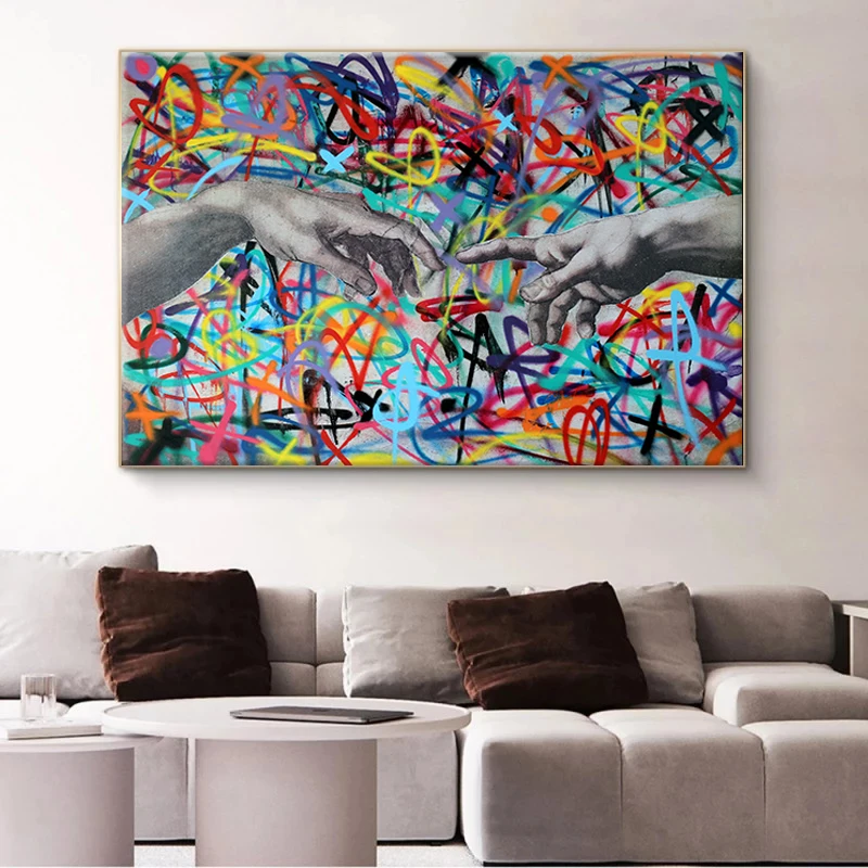 Banksy Graffiti Art Canvas Painting Modern Street Pop Art Butterfly Brains Girl Posters and Prints Wall Pictures for Home Decor - Image 4