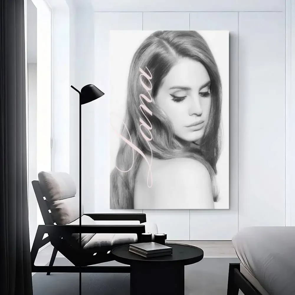 1pc Black and Pink Lana Del Rey Decoration Poster Fancy Wall Canvas for Living Room Bar Decoration Wall Decor - Image 4