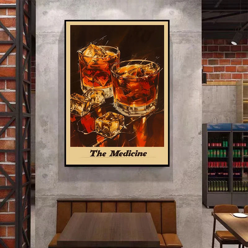 Retro Modern Classic Negroni Cocktail Alcohol Advertisement Wall Art Canvas Painting Posters For Living Room Bar Cart Home Decor - Image 5