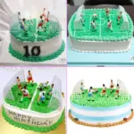 9pcs Soccer Birthday Decoration Game Football Cake Topper Decor Model  Party Happy Birthday  Supplies Children Accessories