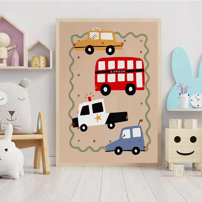 Bohemian Sun Moon Animal Cartoon Illustration Poster Prints Canvas Painting Wall Art Picture Living Kindergarten Room Home Decor - Image 5