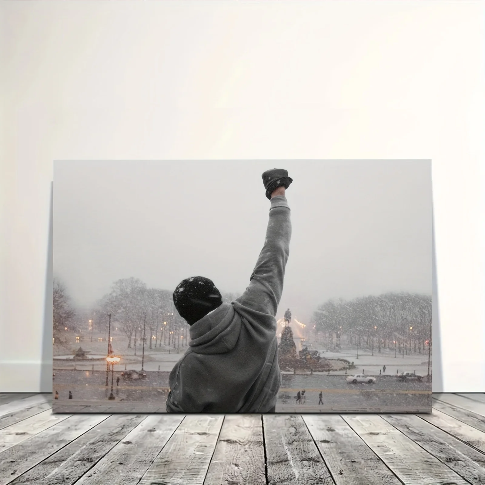 1pc Rocky Balboa Motivational Quote Canvas Art Poster, 12x18 Inches - Frameless Inspirational Boxing Movie Theme Wall Decor for - Image 4