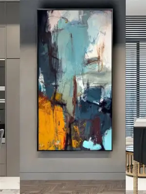 Handmade Abstract Graffiti Oil Painting on Canvas  Modern Nordic Wall Art for Living Room Bedroom  Home Decor Wall Decor Posters