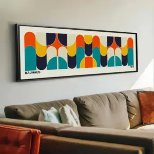 Unframed Colorful Bauhaus Wall Decor, Abstract Bauhaus Art Poster, No Framed Wall Decor, Bauhaus Home Decor Canvas Art Prints