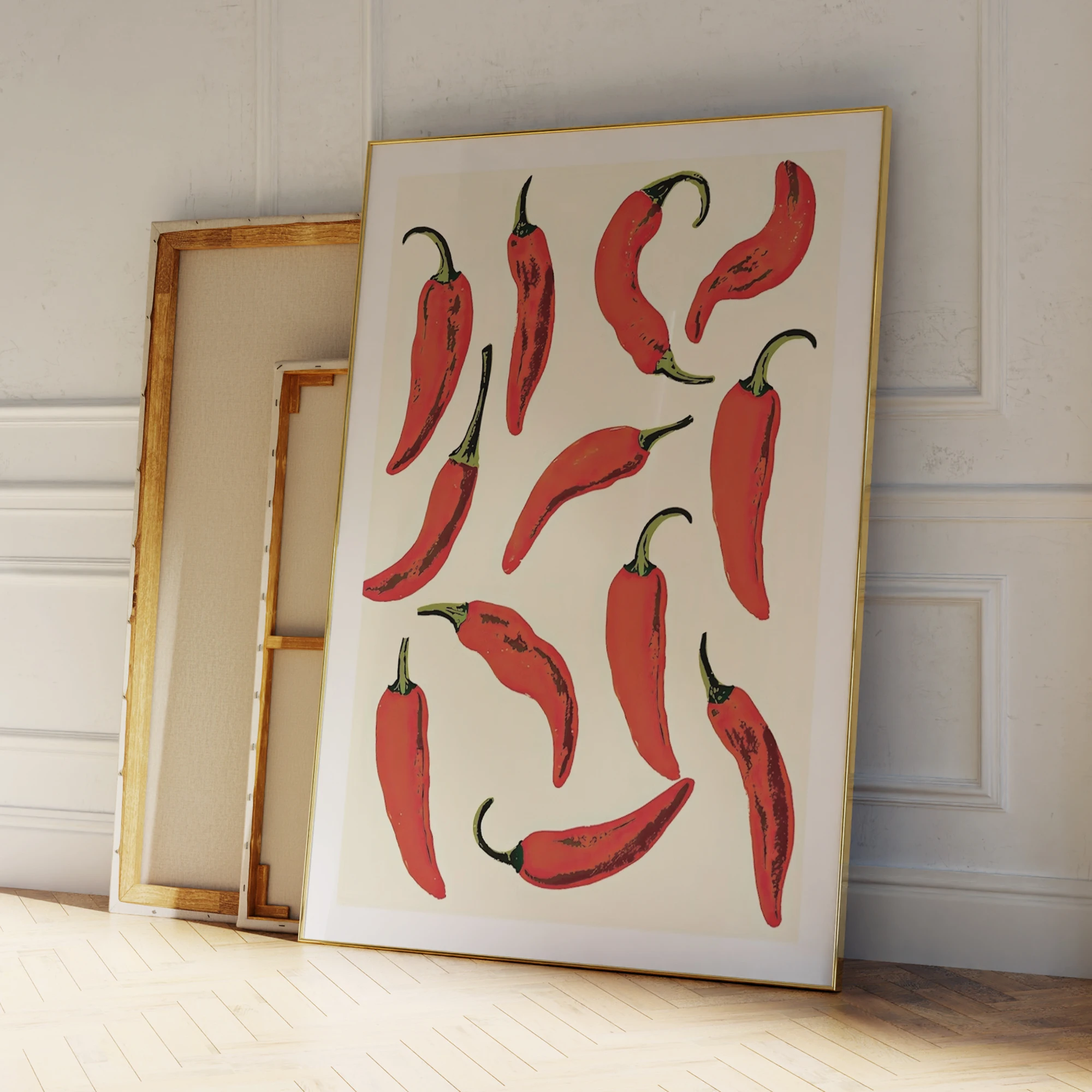 Fiery Pepper Wall Art Prints Canvas Painting Poster Picture For Living Kitchen Dining Room Home Decor - Image 4