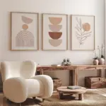 3pcs Canvas Poster, Modern Art, Bohemian Abstract Canvas Paintings, Ideal Gift for Bedroom Living Room, Wall Art Decor, No Frame