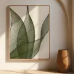 Minimalist Botanical Line Wall Art Prints And Posters Green Leaf Abstract Wall Pictures for Living Room Home Decor Artwork Gift