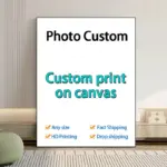Custom Print on Canvas Paintings Wall Art Poster Pictures for Living Room Home Decor Waterproof Painting Customized Gifts