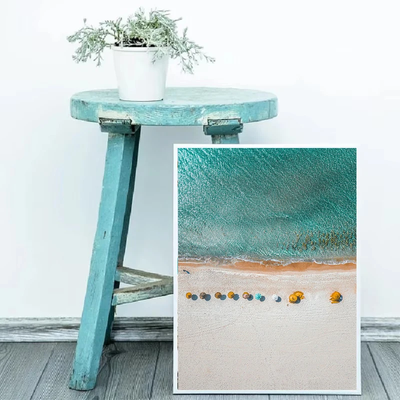 Modern Simple Ocean Landscape Posters Print Canvas Painting Beach Seascape Wall Art Pictures for Living Room Bedroom Decoration - Image 4