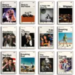 Classic Movie TV Show Friends Back To The Future Pulp Fiction The Godfather Poster Art Canvas Painting  Living Room Home Decor