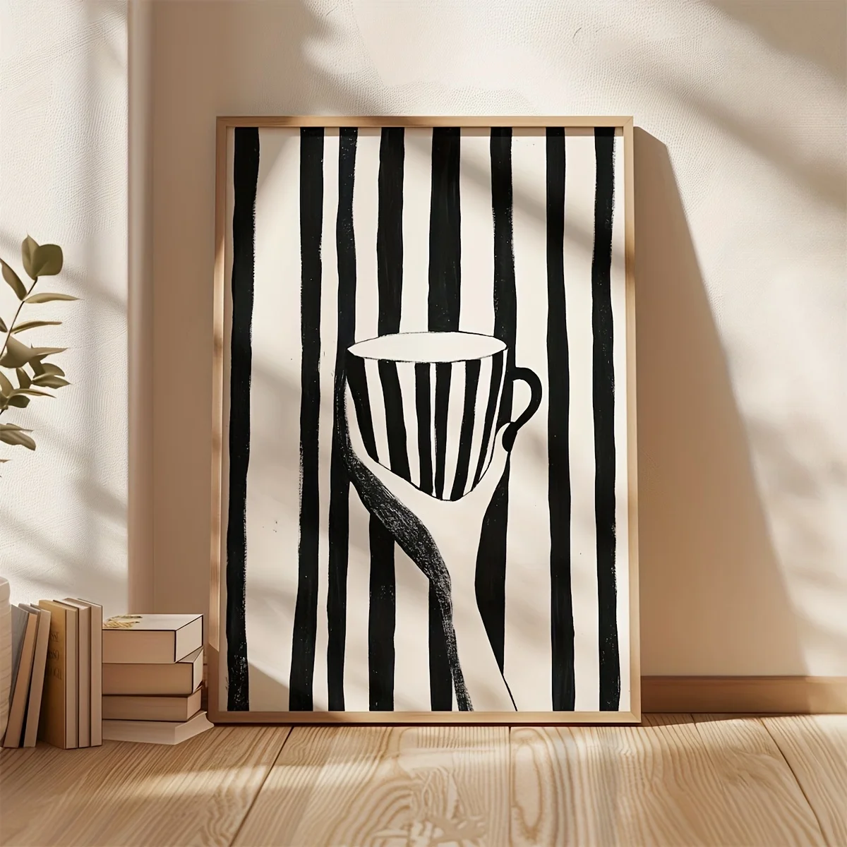 Cartoon Animal Text Art Coffee Print Painting Minimalist Wall Art Room Decoration Canvas Poster Prints Coffee Lover Gift Poster - Image 5