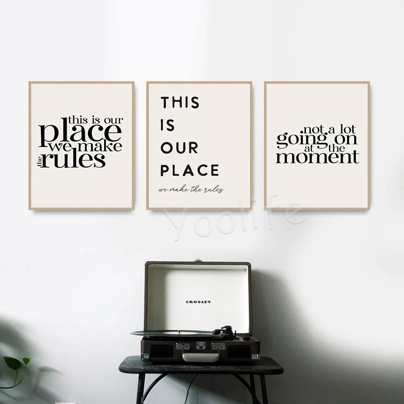 Lover Lyrics Print Folklore Evermore Poster Trendy Bar Wall Art Canvas Painting Dorm Room Decor Fashion Chase Stars Girl Gifts - Image 4