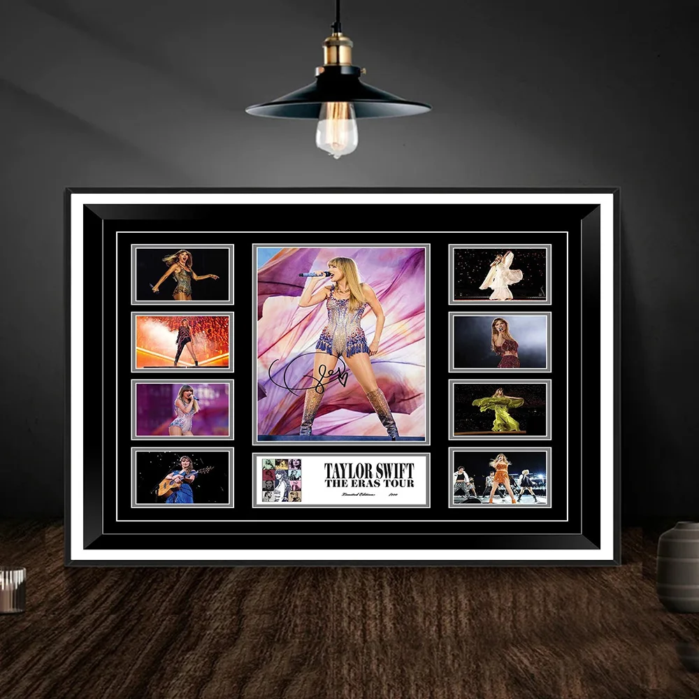 Pop Singer Signature Record Art Posters Print Classic Rock Band Photo Signature Canvas Painting Living Room Wall Home Decoration - Image 5