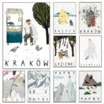 Poland Travel Illustration Posters Krakow Warsaw Prints Canvas Printing Modern Wall Art Picture for Living Room Home Decoration