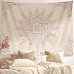 Damans floral tapestry wall hanging cute, bohemian bedroom wall hanging, mandala living room decor for living room
