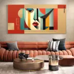 Bauhaus Minimalist Retro Wall Art Bauhaus Abstract Art Posters Geometric Bauhaus Canvas Painting for Living Room Bauhaus Poster