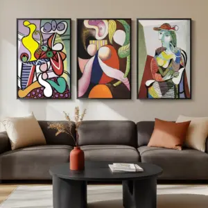 Abstract Famous Paintings Canvas Artwork for Wall, Mid Century Modern Colorful Art Prints for Office Wall Decor Picasso Wall Art