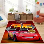 1PC Disney Cars Lightning Mcqueen Print Carpet Rugs Living Room Bedroom Bedside Bathroom Floor Mat Kids Room Non-slip Mat
