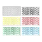 5Pcs/set 0.5 Inch 26 Alphabet Planner Stickers Waterproof Black White Red Colorful DIY Letter Decorative Sticker For Cup Laptop