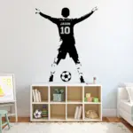 Wall Art Decor-Kids & Boy Bedroom Soccer Wall Sticker  Football Personalized Name & Number Vinyl Wall Decal Poster
