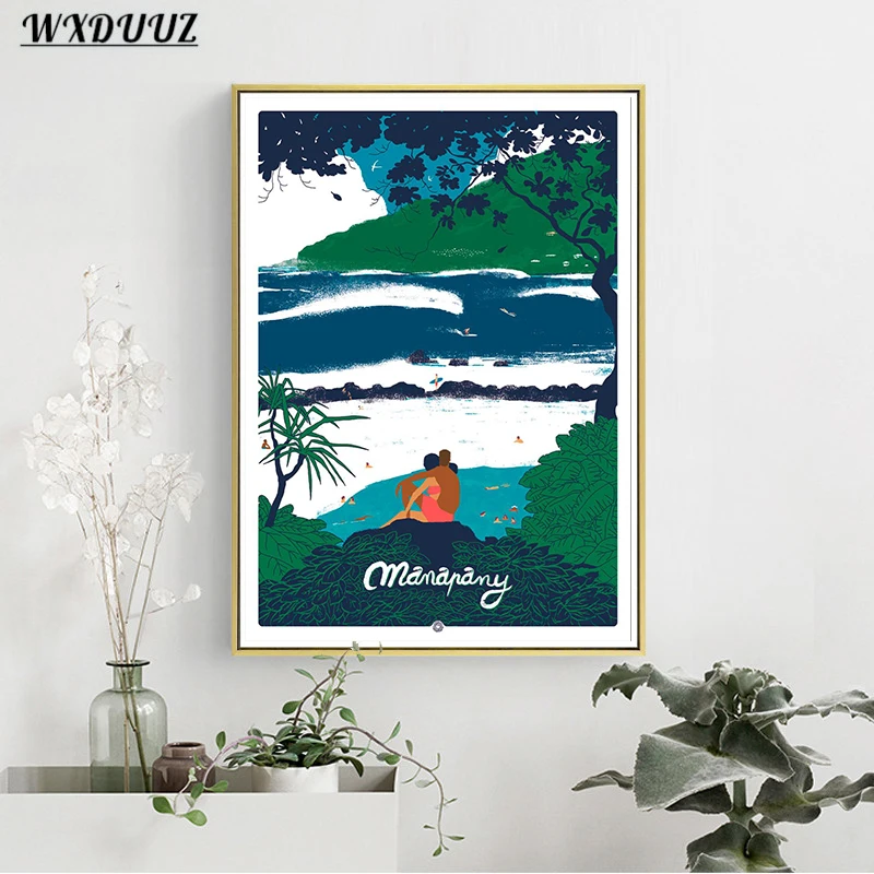 Nordic Travel Poster Aesthetic Vacation Illustration Canvas Painting Wall Art Mural Pictures Home Decoration Kawaii Room Decor - Image 5