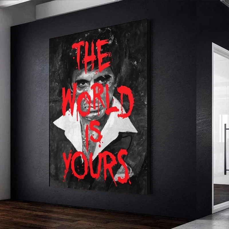 Movie Mafia Boss Legendary Figure Poster Canvas Print Art Mafia Portrait Canvas Painting Scarface Escobar Godfather Wall Decor - Image 3