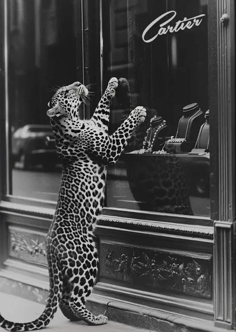 Black and White Luxury Cars, Shoes, Wine Canvas Painting Leopard Poster Print Wall Fashion Art for Living Room Home Office De