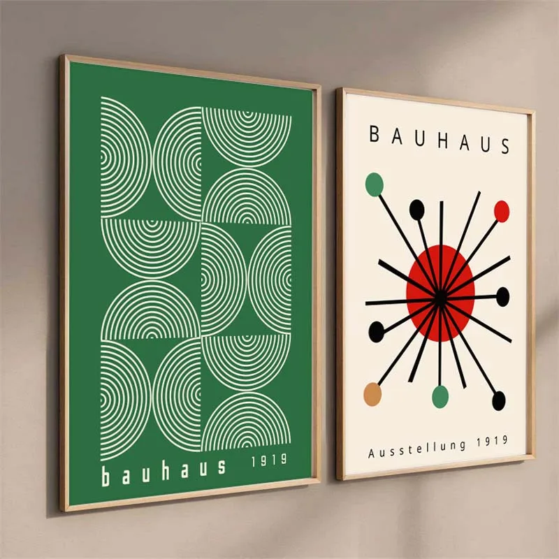 Modern Bauhaus Geometric Exhibition Poster Abstract Minimalist Canvas Prints Pictures for Living Room Wall Decor No Frame - Image 6