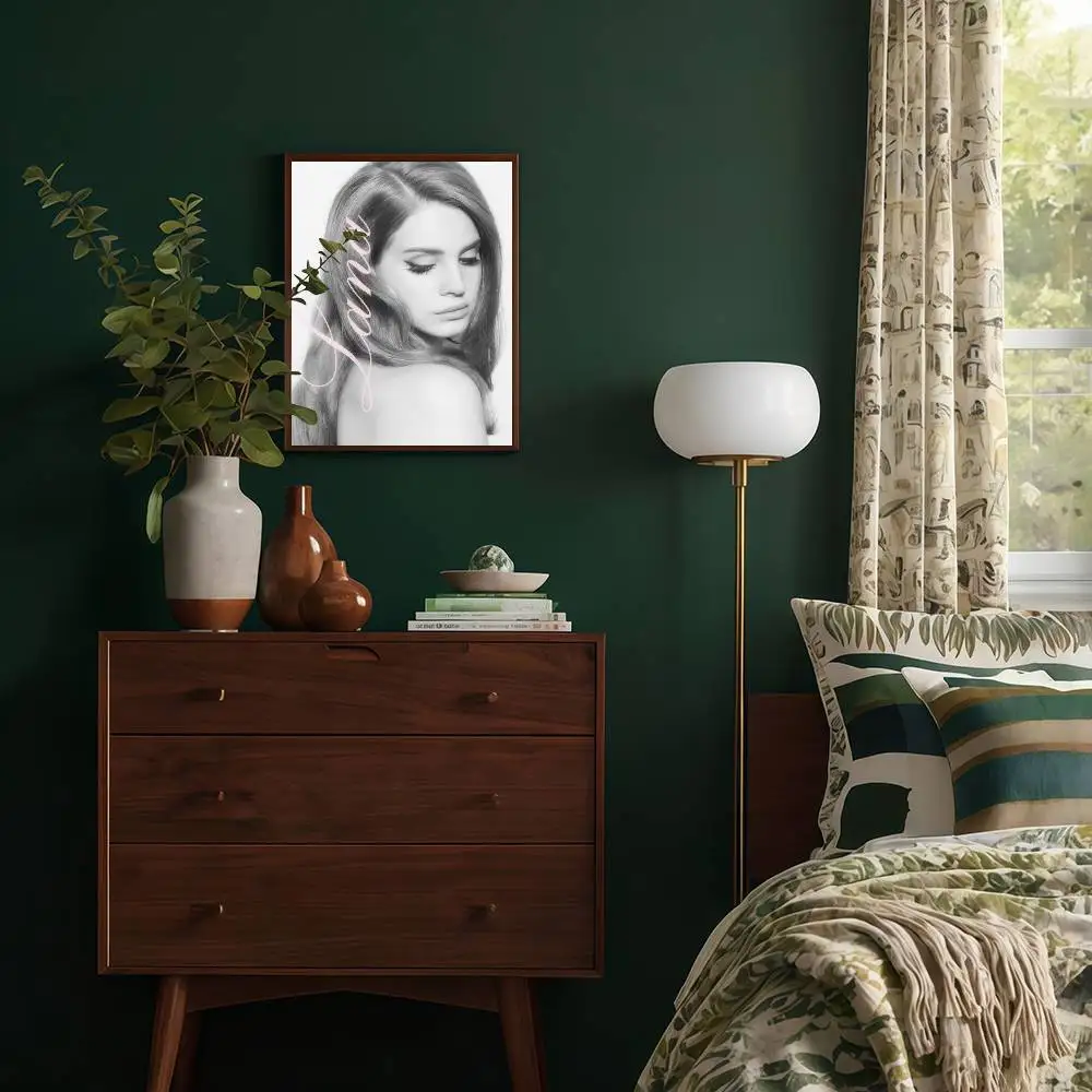 1pc Black and Pink Lana Del Rey Decoration Poster Fancy Wall Canvas for Living Room Bar Decoration Wall Decor - Image 6