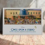 Walt Disney World Once Upon A Studio Group Poster Print Disney Characters Collection Portrait Canvas Painting Wall Art Decor