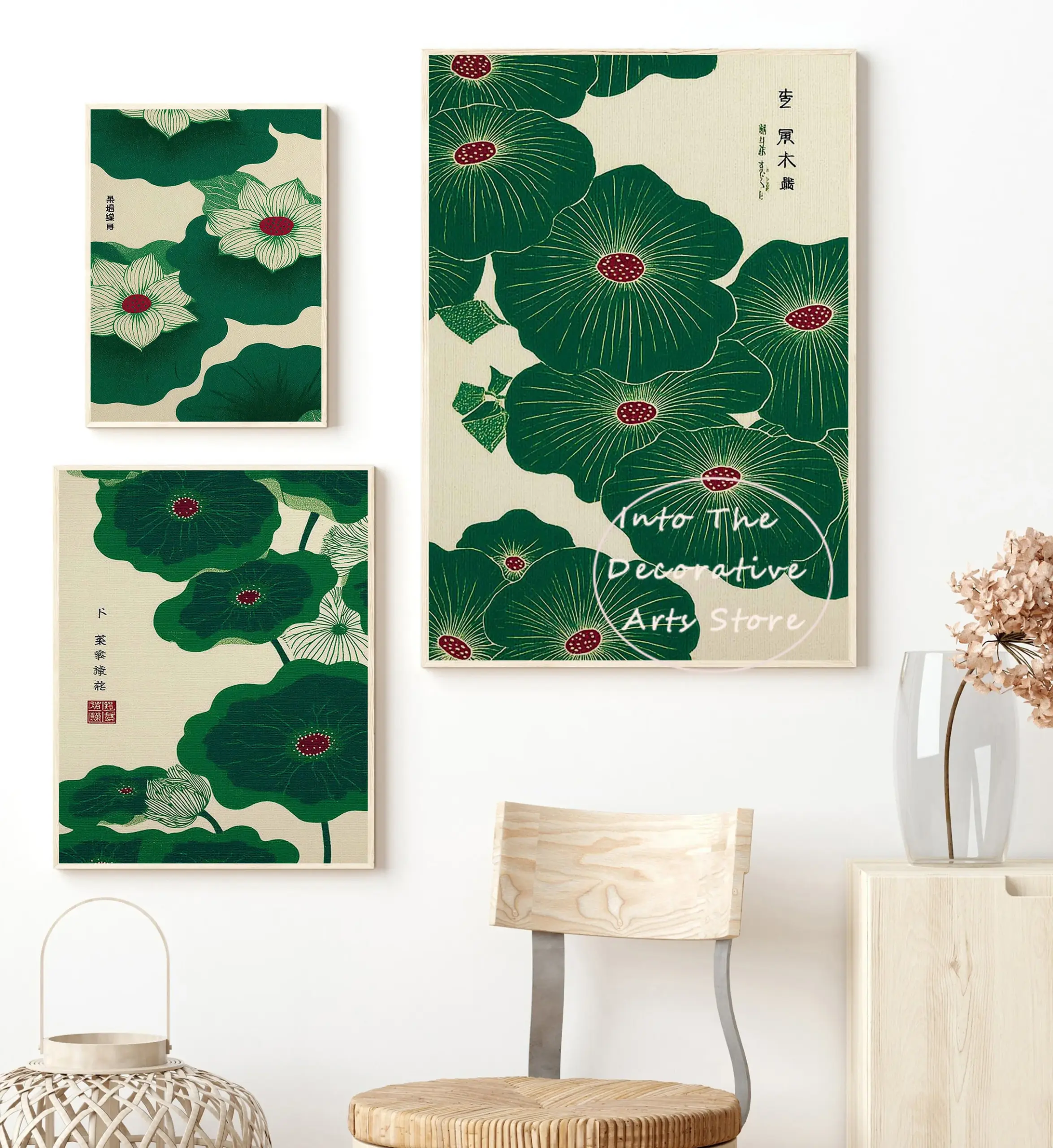 Nordic Minimalist Green Plant Art Abstraction Posters Prints Canvas Painting Wall Art Picture Living Room Home Decor - Image 4