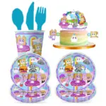 Birthday Decoration Rocky Foxy Cute Theme Party Tableware Balloon Supplies Paper Cup Plates Napkin Kids Happy Baby Shower Favors