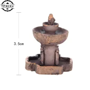 Garden Artificial Miniature Fairy House Fountain Micro Landscaping Decor Home DIY Accessories Dollhouse Mini Craft Decoration