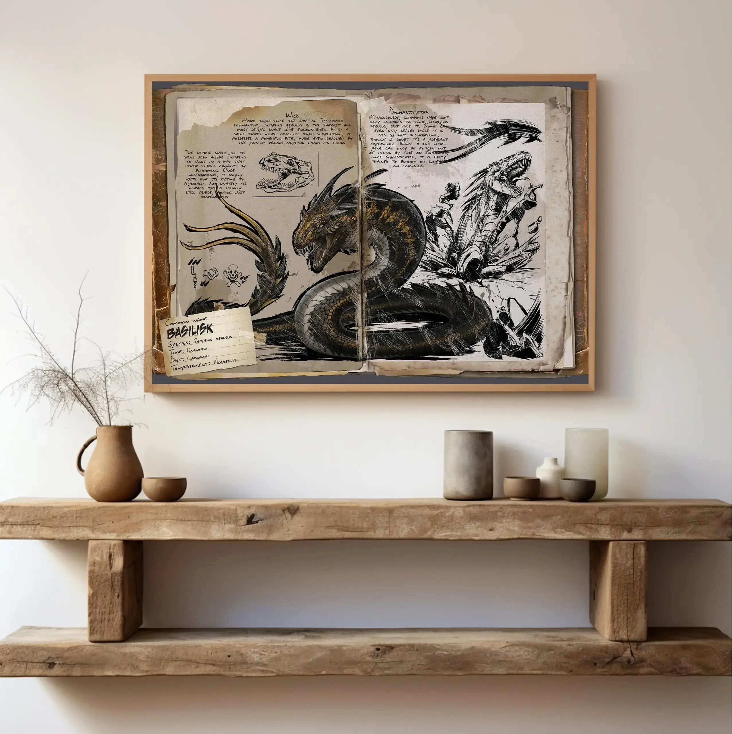 Modular Canvas Ark Survival Evolved Pictures Painting Survival Game Home Decor Print Dinosaur Poster Living Room Modern Wall Art - Image 4