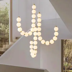 Modern Nordic Home Decoration Stair Chandelier Living Room Bedroom And Dining Room Pendant Lights Ceiling Light Indoor Lighting